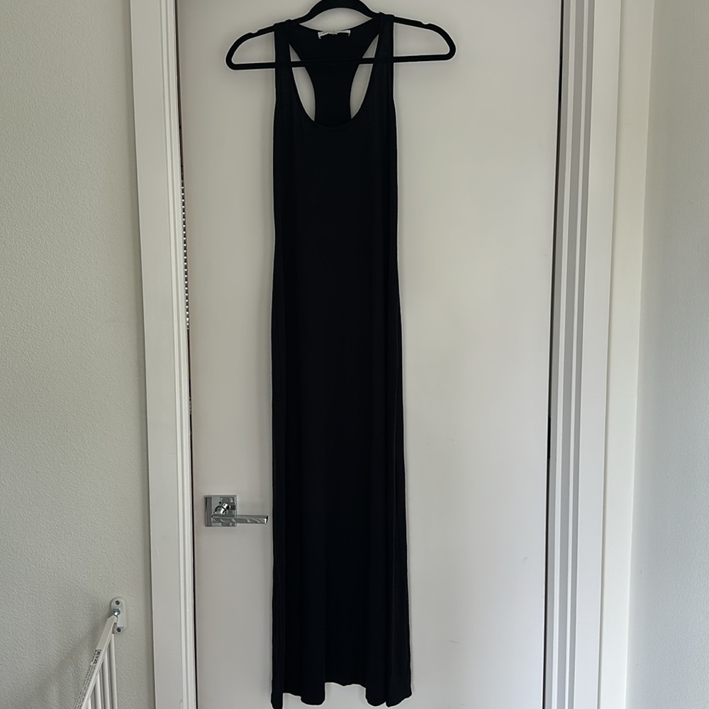 Amour Vert Keeley Racer Back Maxi Dress, black, size XS